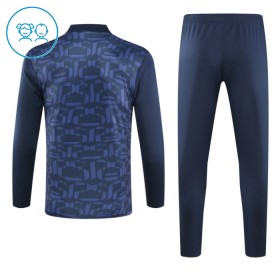 Dječji Barcelona Sweatshirt Za Trening Četvrt Zip 2024-25 Navy